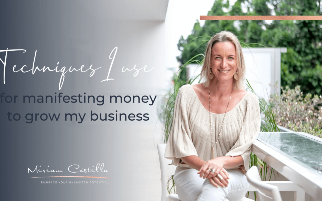 Techniques I use for manifesting money to grow my business