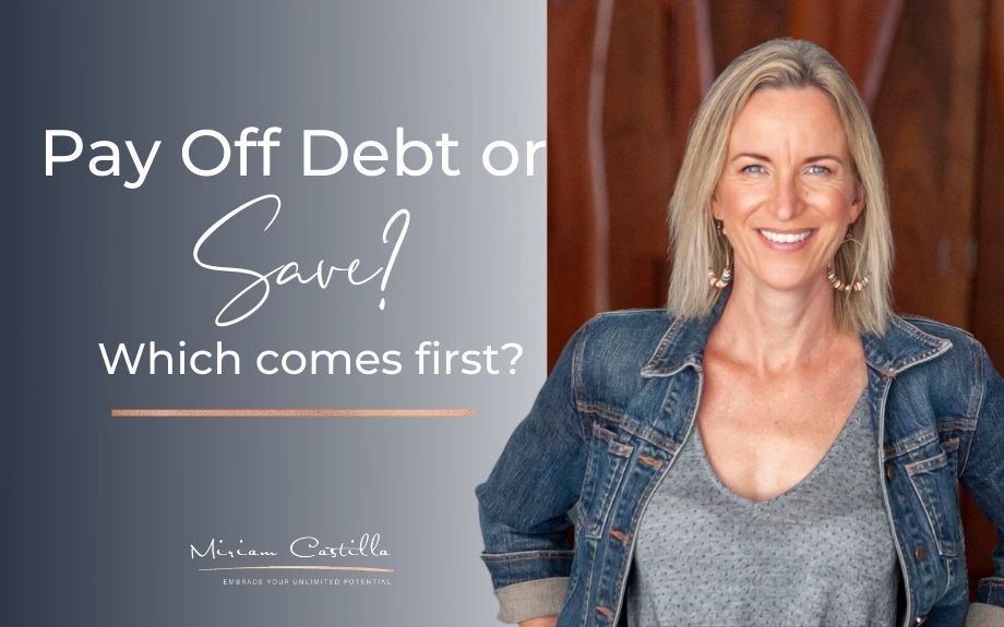 Should I pay off debt or save money first?