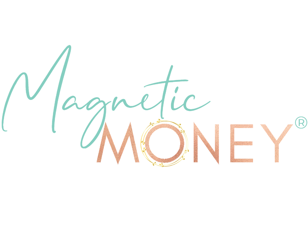 MM Magnetic Money Logo Magnetic Money Logo in cursive font - green & bronze